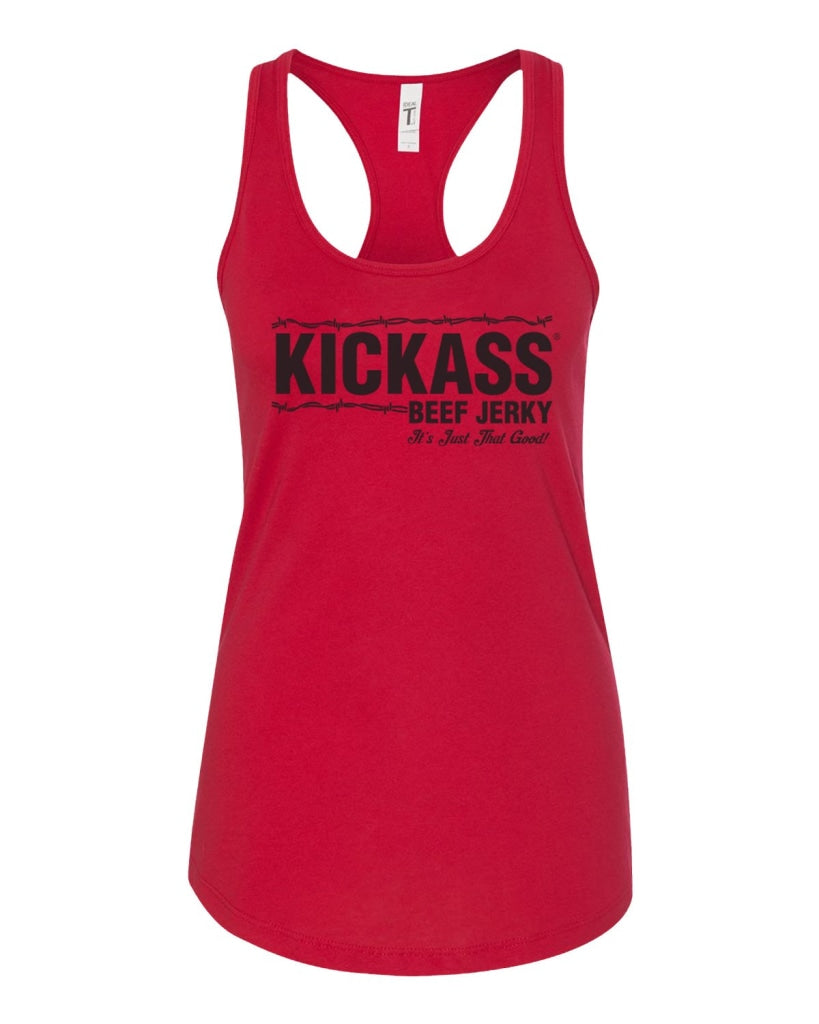Kickass Ladies Racerback Tank - Red