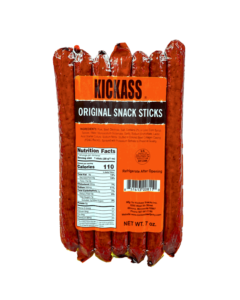 3030WS - Kickass Original Snack Sticks 7oz Caddy (12 PACKS)..