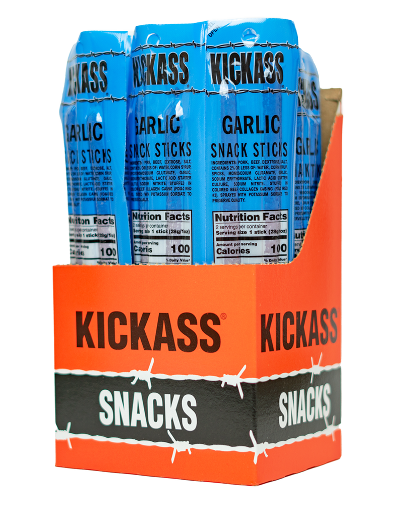 3007WS - Kickass Garlic Twin Pack Snack - 16CT Caddy..