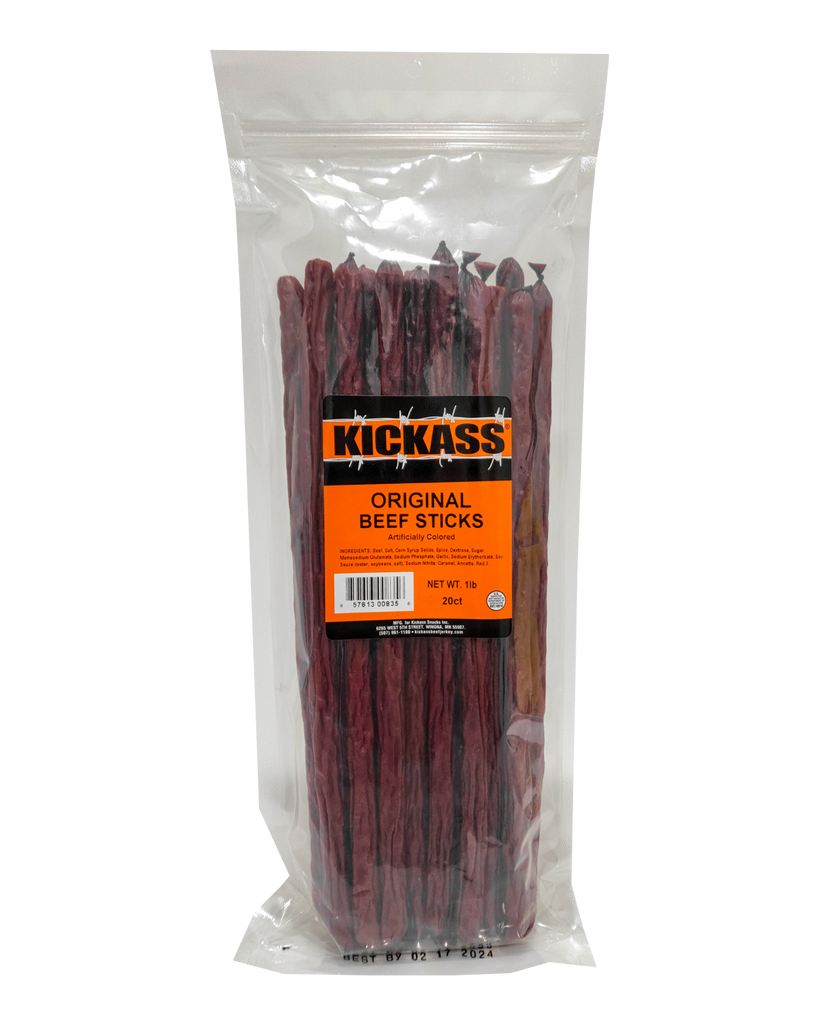 3051WS - Kickass Original ALL BEEF Long Sticks 20ct..